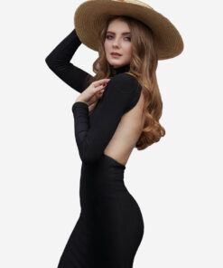 Eterna long dress black